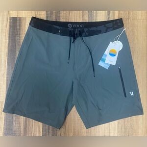Vuori Men's Infinity Board Shorts Gray Size 34 New Stretch